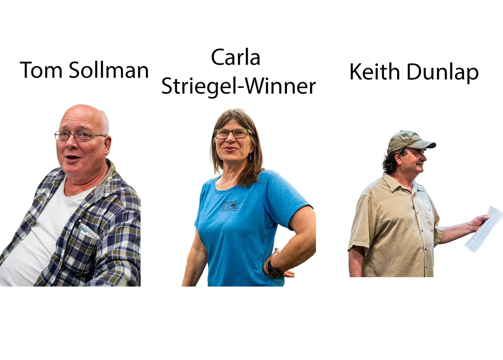 Carla Striegel-Winner, Keith Dunlap, and Tom Sollman